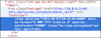 Dolphin U HTML5 time tag