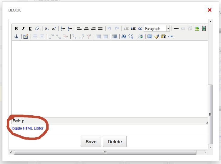 CDATA[ , is generated by TinyMCE. So, I have Deanos tools and I have full column from Prashank. So I can put PHP block in or/and I can put a full width column thanks to both of them. But for the life of me, I cannot get the HTML code to stick. Probably because there is not a button title "hey stupid click here" to turn off TinyMCE where I can see it, so I can just copy and paste from adsense. Then there is the ?> and <?php suggestion, but unclear where to place that in my HTML. Tried at the start and end of code and received error. Can someone either kick me or kick start me, whatever will get me rolling. TY Vunderba..... Challenge Yourself to be the Best...... Hosting from Zarconia.net |
When using a php block, you don't use any opening and closing tags. No <?php or ?>
So if you want to use adsense in a php block you do it like this.
$sCode = <<<CODE
Place you adsence code here.
CODE; echo $sCode;
https://www.deanbassett.com |
For a HTML block you can use my Block Tools(Not to be confused with Deanos Tools) mod which will allow you to edit existing HTML blocks without a tinymce editor or you can find the block in the database in the table sys_page_compose and edit the code directly in the database. Both of which will eliminate the tinymce problem.
https://www.deanbassett.com |
TY again Deano, any benefits between the two PHP or HTML? Vunderba..... Challenge Yourself to be the Best...... Hosting from Zarconia.net |
Also. The html block in the page builders of dolphin 7.1 should have a link to toggle off the tiny mce editor.
![