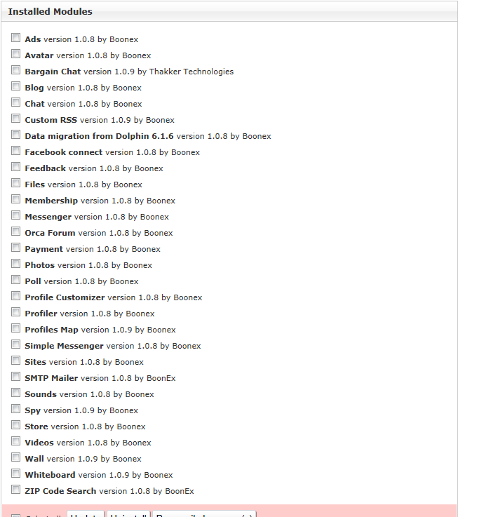 Mixed Boonex Modules Mixed Boonex Modules