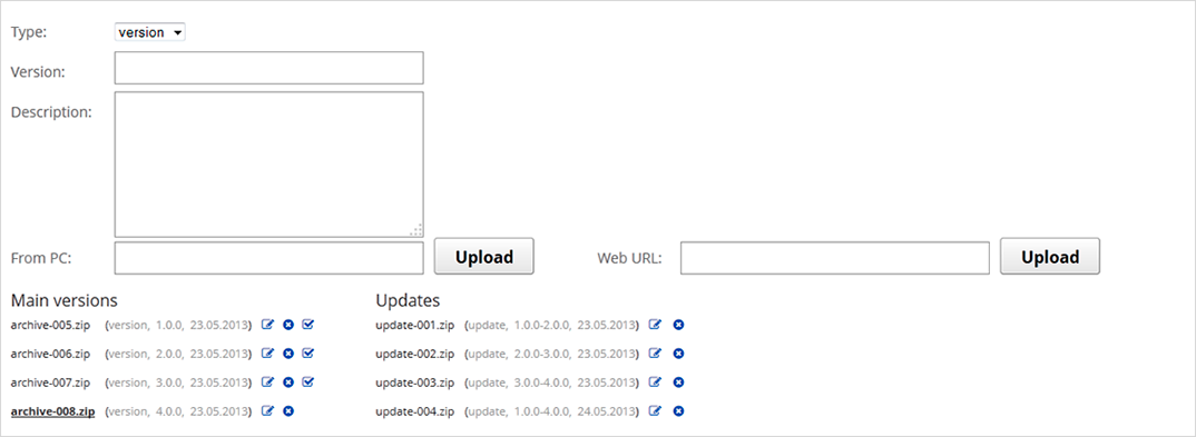 File uploader in BoonEx Market product.
